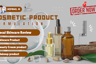 do cosmetic formulation for organic cosmetic pharma products as cosmetic chemist
