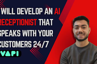 develop an ai receptionist that speaks with your customers 24 7