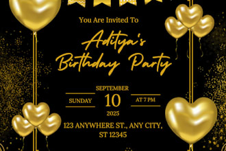 design custom birthday invitation templates in canva