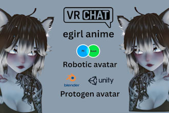design unique furry or anime avatar for vrchat