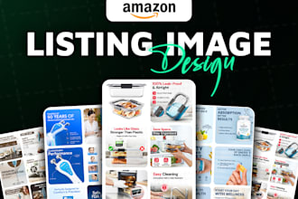 design amazon listing images, aplus content, ebc and product infographics