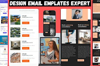 design a real estate, email banner, editable on brevo newsletter, email template