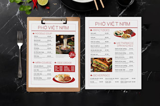 do vietnamese restaurant menu, chinese food menu