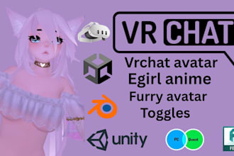 make vrchat avatar vr character vrc avatar furry avatar anime avatar vtuber vrc
