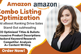 optimize amazon combo listing backend keywords competitor analysis content