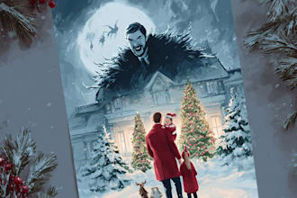 design unique and festive christmas card art