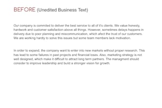 proofread and edit content