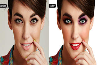 do photo retouching and color correction
