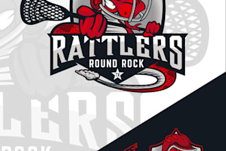 design a fierce lacrosse mascot logo for your team or club