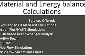 do material and energy balance calculations