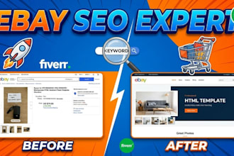 do premium template designing ebay listing account managment