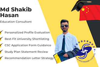 be your consultant for admission and full csc scholarship in china