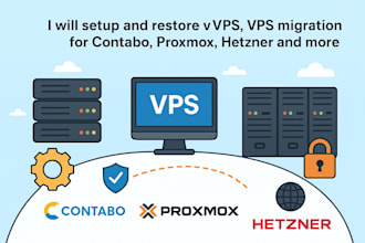 setup and restore vps, vps migration for contabo, proxmox, hetzner and more