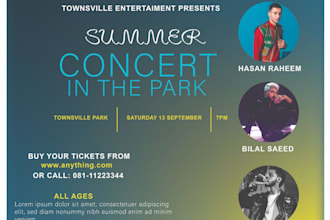 do a creative poster for your event