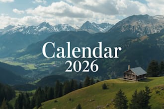 design professional custom calendars for business, office and personal