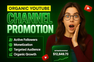 youtube channel promotion, grow complete channel monetization