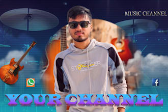 draw an photoshop  youtube thumbnail for you