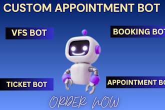 build a custom automation bot for scheduling and appointment booking