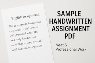 create neat handwritten assignments