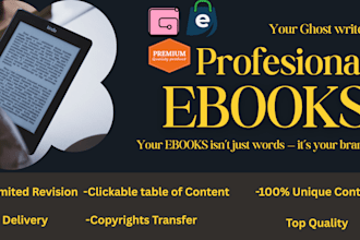 ghostwrite a professional ebook for your brand or business