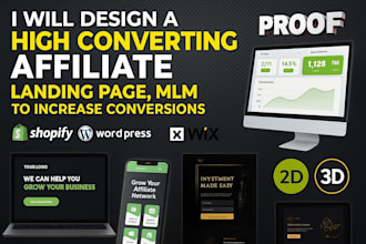 design a high converting affiliate landing page, mlm to increase conversions