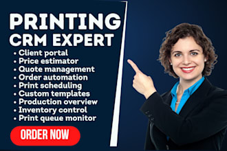 setup printing crm pagedna ordant impress hiflex printpoint cyrious SMS efi pace