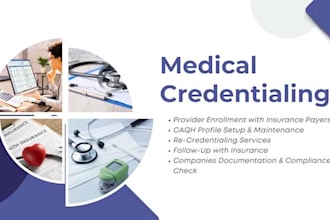 handle provider enrolment and credentialing services