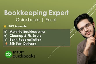 do quickbooks bookkeeping, clean up and catchup bookkeeping