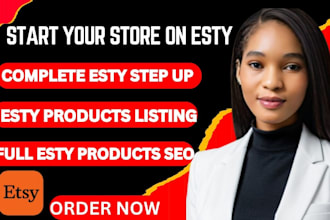 setup a professional etsy shop with branding and SEO optimization