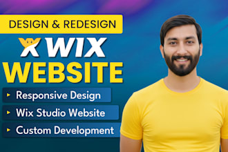 design and redesign wix website, wix studio site, and store