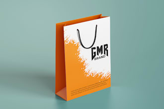 design modern shopping bag, tote bag, paper bag, canvas bag, gift bag,craft bag