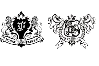 design luxury regal heraldic family crest coat of arms logo in 10hrs