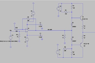 do circuit design and analysis in ltspice, proteus, multisim