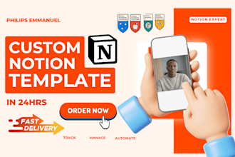 build notion dashboard notion expert notion template notion workspace, notion