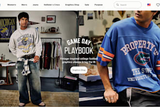 design clothing store y2k streetwear website clothing brand fashion store