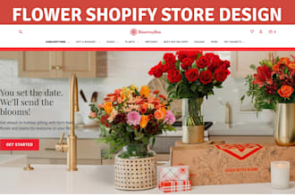 build flower website flower shopify store flower store flower shopify website
