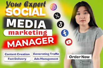 be your instagram and facebook social media manager