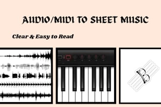 transcribe jazz, classical, or pop songs into custom sheet music