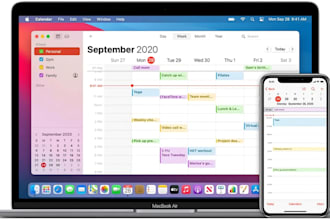 design custom digital planner, with apple and google calendar sync for etsy
