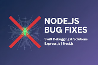 debug and fix your nodejs, nestjs, or express backend