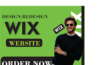 design, redesign, or customize a professional wix website