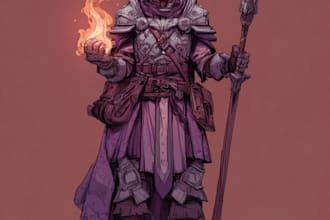 dnd character art and character design