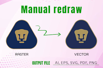 make a manual vector trace of your logo