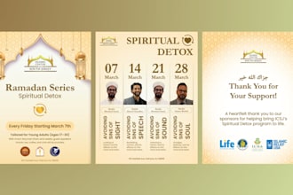design professional, creative islamic event flyers