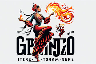 make different be chuelas flamenco logo for your company