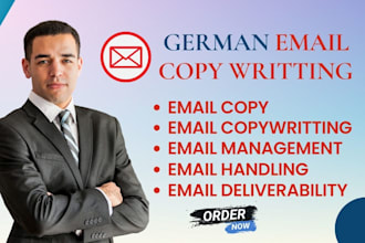 design german compelling newsletter and sales email copywriting
