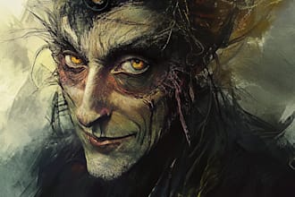 design fantasy horror and fantasy horror character