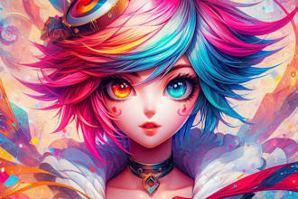 create you an anime portrait or icon