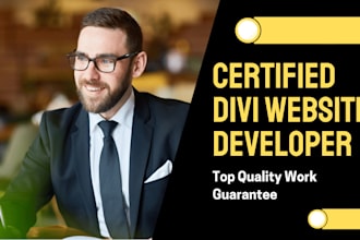 design a complete divi or elementor website