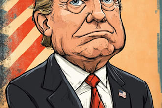 make a political cartoon art